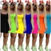 Mulheres Designer Dos Desenhos Animados Vestidos Impressos Sexy Mini Saias Sem Mangas Bodycon Alta Qualidade Skinny Clubwear Vestido Casual