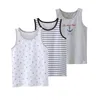 VIDMID Girls Boys Tanks Tops Filles Coton Camisoles Gilets Fille Boy Candy Couleur Undershirt Sous-vêtements Sous-vêtements Tanks Camisoles 7010 08 210306