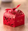 Faveurs de mariage boîtes d'emballage cadeau boîte à bonbons fête sacs de chocolat creux