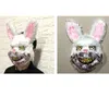 Blutige Hasenmaske Maskerade Horror Gruseliges Halloween-Spielzeug Lustige Gadgets Squishy Horror Gag Geschenke Lustiger Junggesellenabschied Heißer Streich T200703