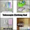 Shower Curtains Bathroom Aessories Bath Home & Garden 50-120Cm Punch- Clothing Rod Extendable Stainless Steel Curtain Pole Easy Installation