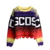 O-neck Letter Streetwear Sweaters Women Autumn Casual Tassel Knitted Pullovers