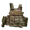 Molle CP Multicam Camouflage Tactical Vest Body Armor Plate Plate Plate Carrier 6094 M4 Custodia da combattimento Abbigliamento da uomo