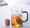 Universal Glass Tea Passoire Infuser Tuyau Creative Pipe Boissons Outils Réutilisables Filtre Réutilisable pour Tasse Fantaisie Les thés lâches feuilles de brassage