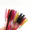 Applicateur de cils brillant, manche en cristal jetable, baguettes de Mascara en Nylon, brosses, brosse cosmétique