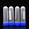 Provetta da laboratorio in plastica per provetta da centrifuga da 50 ml - Tappo a vite arancione/blu, fondo arrotondato