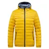 Mannen dikker witte eendendons mode trend warming-up winddichte hooded puffer jassen designer winter mannelijke brood casual katoenen bladerdeeg jassen