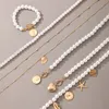 Parel steen shell hanger ketting voor vrouwen zomer strand ster hart ketting choker kettingen Boheemse armband verklaring sieraden cadeau