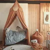 Luifelbedden kinderen katoen beddengoed Dome tent muskieten net voor bed prinses baby meisje kamer decor bed tent opknoping arcering 240x50cm