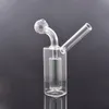 미니 유리 오일 버너 봉 흡연 워터 파이프 인라인 매트릭스 Perc Birdcage Recycler Dab rig jong 여행에 대 한 휴대용