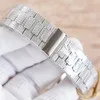 다이아몬드 시계 남성 시계 자동 기계식 운동 40mm 스테인리스 스틸 스트랩 사파이어 방수 Montre de Luxe Wristwatch