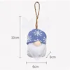 5 PCS/Lot Christmas Tree Hanging Gnomes Ornaments Elk Swedish Handmade Plush Santa Elf Home Decor Holiday Decorations XBJK2111