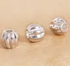 10Mm Argent Plaqué Tone Citrouille Bouchon Grand Trou Perles Clip 30 Pcs / Lot Fit Européen Charme Bracelets Métaux Bijoux Diy