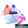 50 pcs Bijoux Cadeau Sac Organza Sacs Emballage Transparent Partie Drawable Mariage Pochettes Présent Bijou Bonbons Merci 7x9 9x12