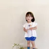 ベビースーツの赤ちゃん韓国の商品子供のかわいい刺繍女の子の幼児の女の子の服210701
