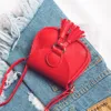 7 Color Girls INS Tassels PU Bags 2021 New Children Fashion Single Shoulder Handbag Coin Purse Bags Wallet Party Favor RRA4148