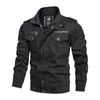 Ymwmhu Arrival Men's Bomber Jacket Long Sleeve Winter Coats Moto Biker Jackets Mens Fashion Clothing Trends Army Green 210927
