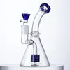 Mini Hookah Water Pipes Dab Rig Oil Rigs With Bowl Glass Bong 14mm Joint Showerhead Perc Heady Pink Small Bongs Pipe