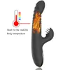 Thrusting Rabbit Vibrator G Spot Vagina Clitoris Stimulator Masturbator Verwarming USB Opladen Dildo Volwassen Speeltjes voor Vrouwen Paar Vriendin