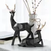 像鹿樹脂トナカイ彫刻装飾北欧家の装飾スカンジナビア鹿の装飾のための置物