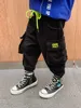 Хлопок мальчики красивые спортивные штаны Nian новая мода осенний западный стиль Zhong da Tong детей детские повседневные брюки 210303