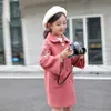 Autumn Children's Clothing Coat Girls Winter Woollen Jackets Kids Warm Outerwear Fashion Toddler Baby Girls Embroidery Jackets H0909