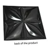 Art3d 50x50 cm Duvar Çıkartmaları Mat Siyah 3D Duvar Kağıdı Panel PVC Çiçek Tasarım Kapak 32 SQFT, Oturma Odası, Yatak Odası, Lobi, Ofis, Alışveriş Merkezi (12 adet)