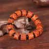 구슬 가닥 vajra bodhi bead bracelet 도매 천연 가죽 붉은 이빨없는 바라 묵주 보석 kent22