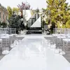 Centre de table de décoration de mariage à thèmes blancs, tapis miroir, chemin d'allée pour fête, fournitures de scène, accessoires de tournage, ornement, 2021