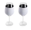 飲み物のハンドルケースの昇華空白の10オンスのワイングラスガラスタンブラーネオプレン絶縁体スリーブホールダーカバーSN3394