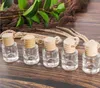 square round Car perfume bottle car pendant perfume ornament air freshener for essential oils diffuser fragrance empty glass bottle