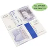 PROP Game Money Copy Copia UK GBP 100 50 Note Extra Bank Strap - I film giocano falso Casino PO Booth251Y