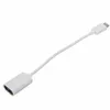 Biały / czarny Adapter Type-C Mężczyzna do USB 2.0 Female OTG Data Cable for Huawei Samsung Smartphone