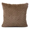 Cushion/Decorative Pillow Solid Color Short Plush Cushion Cover Dual-sided Soft Cozy Back Case Sofa Chair Decorative Waist