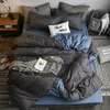 Zestawy pościeli 2022 SETPRING ZIELONY ZIELONY DUVET ZESPÓŁ PODEKATYNE PŁYWA PŁYWA SLATKI RENINDEREKTES 4PCS Linen Nordic Home Tekstyle