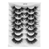 Handmae Reusable Messy 3D False Eyelashes 7 Pairs Set Soft & Vivid Thick Long Curly Mink Fake Lashes Extensions Eyes Makeup Accessory Easy To Wear DHL