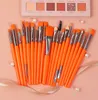 Set di pennelli per trucco occhi da 20 pezzi Set di pennelli per ombretto viso di colore fluorescente Kit pinceaux de maquillage