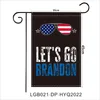 30 * 45cm FJB 가든 플래그로 가자 Brandon USA Biden Flag 편지 스타 패턴 인쇄 배너 5 26WF H1