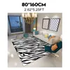 Zebra mönster matta vardagsrum sovrum mjuka mattor anti-slip golvmattor vatten absorptions mattor heminredning 210317