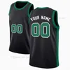 Tryckt anpassad DIY Design Basketballtröjor Anpassning Team Uniforms Skriv ut Personliga Brev Namn och Nummer Mens Kvinnor Kids Ungdom Boston006