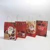 Papel Presente de Natal Saco Kraft Christma Candy Embalagem Cookie 2022 Anos S Parte Natal Kids Favores Xmas 211105