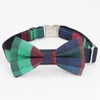 soft plaid Dog Collar Bow Tie Metal Buckle for Big Small Dog&Cat Pet Accessories Y200515