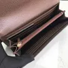 Hele bodemportelontwerper Long Wallet Lady Brand Coin Portemonentje Holder Women Classic Long Pocket Clutch M61248259G