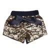 Bebê bebê lantejoulas shorts para meninas de verão cetim bowknot Calças curtas crianças boutique shorts childrens doces