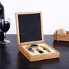 Bar-Werkzeug-Zubehör, 4 Stück, hochwertiger automatischer Weinflaschenöffner, Korkenzieher, Bambus-Geschenksets