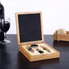 Accessoires d'outils de Bar, ouvre-bouteille de vin automatique Premium, tire-bouchon en bambou, coffrets cadeaux d'affaires 4 pièces