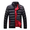 冬のジャケット男性ファッションスタンド襟男性パーカーメンズ固体厚いSとコートマンパーカーM-6XL 211104