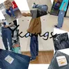 Goth Pocket Grunge Jeans Kvinnor StreetWear Casual Baggy Y2K Estetisk Straight Denim Trouser High Waisted Loose Cargo Pants 211129