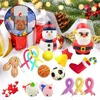 Calendario dell'Avvento di Natale per bambini Conto alla rovescia per le vacanze con portachiavi in silicone micro adorabile da 24 pezzi 211018