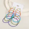 6 Pairs Hoop Earrings Set Big Circle Earring Jewelry for Women Girls Steampunk Ear Clip Punk Style Huggie Earing Ear Ring